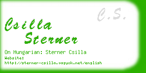 csilla sterner business card